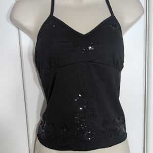 ROMWE Black Halter Top